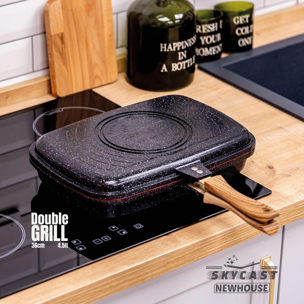 جريل دوبل جرانيت بيد خشبي سكاي كاست مقاس 36