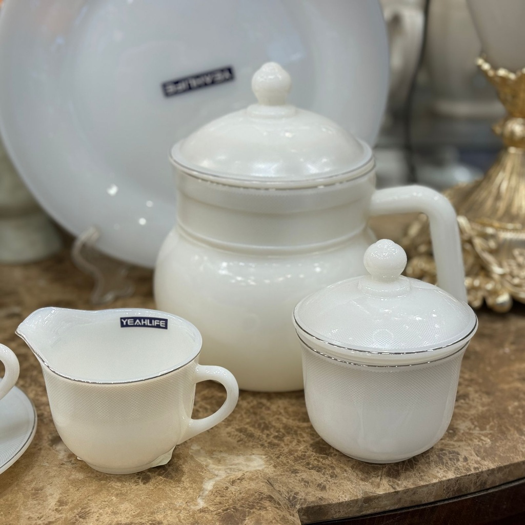 طقم اركوبال تايلاندى 58 قطعه خط ذهب