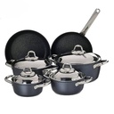 طقم حلل سافلون مربع  10 قطع تيتانيوم او جرانيت