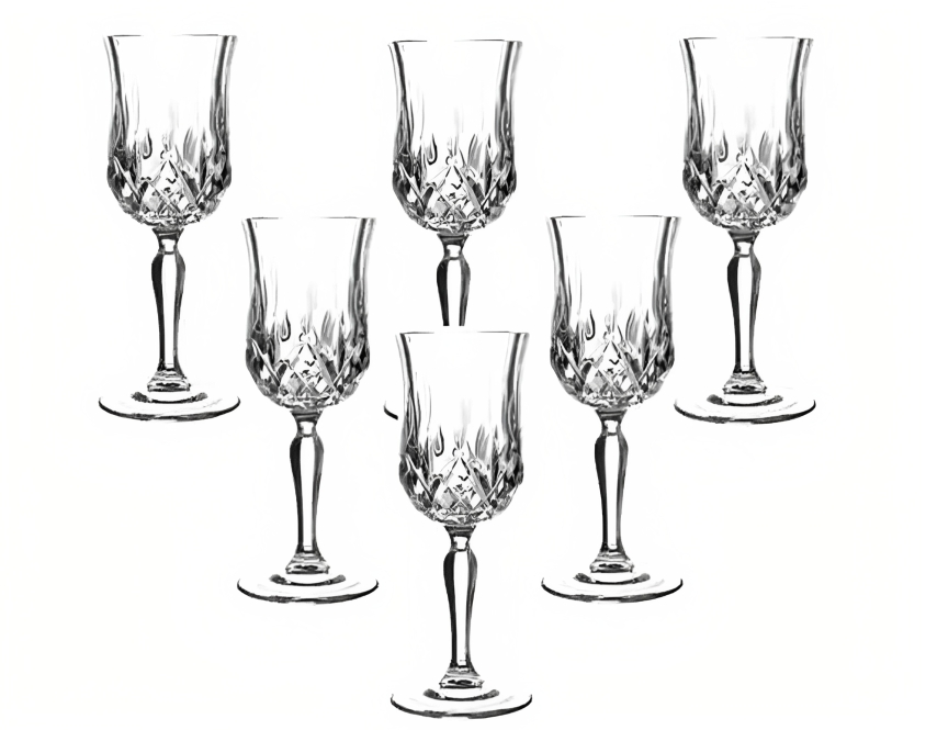 طقم كاسات 6 قطع اوبرا - RCR