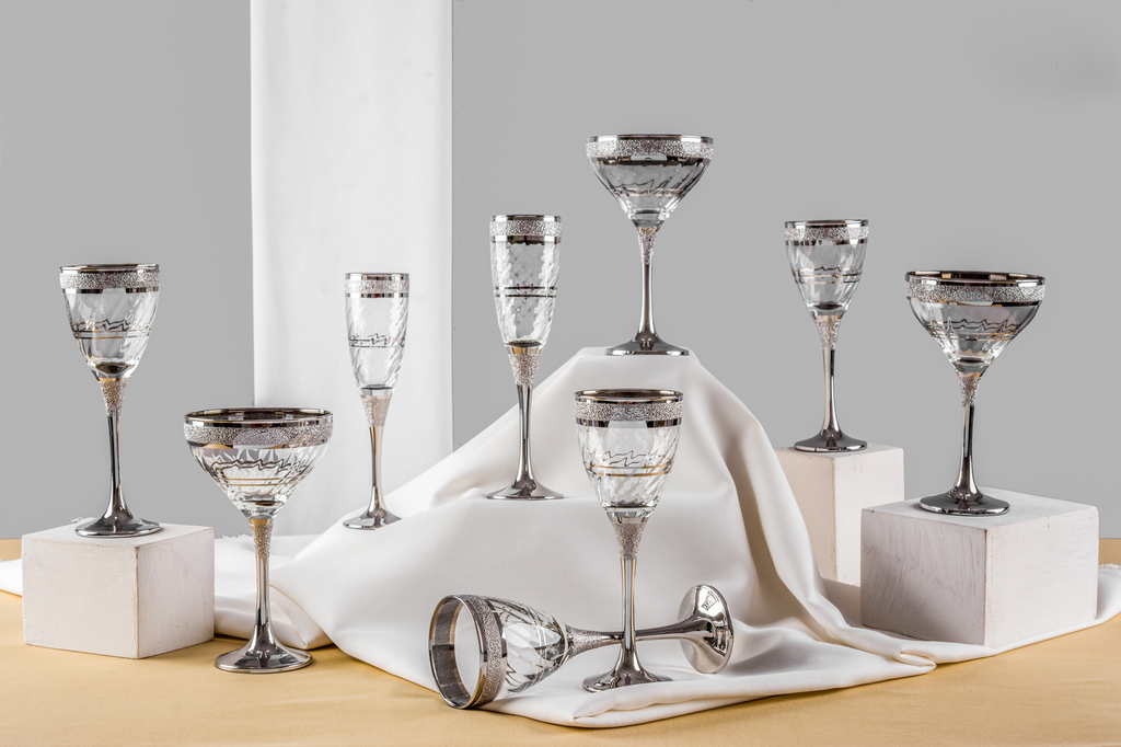 طقم كرينكل 18 قطعة فيرارى فضى