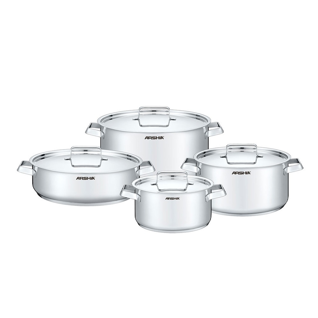 طقم حلل ستانلس ستيل ارشيا 13 قطعة - قلب تيفال