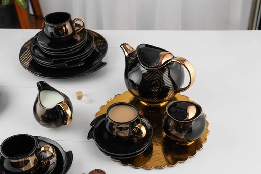 [10005113] طقم شاي و جاتوه 24 قطعه بورسلين