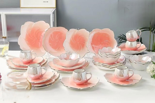 [99009211] طقم عشاء وردة 30 قطعه - M.S.A