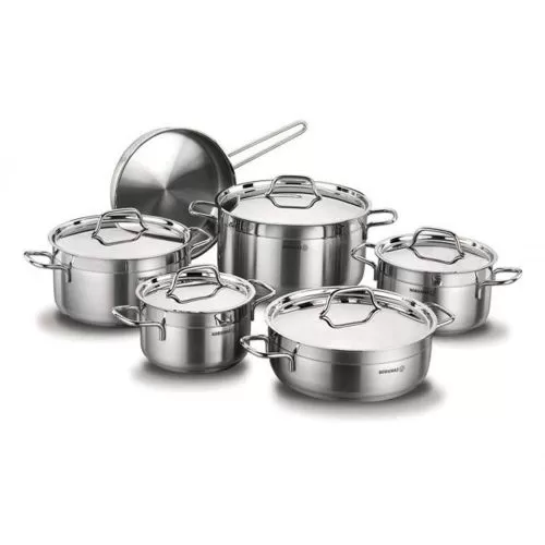 طقم حلل 11 قطعة ستانلس ستيل - كوركماز ألفا بلس 