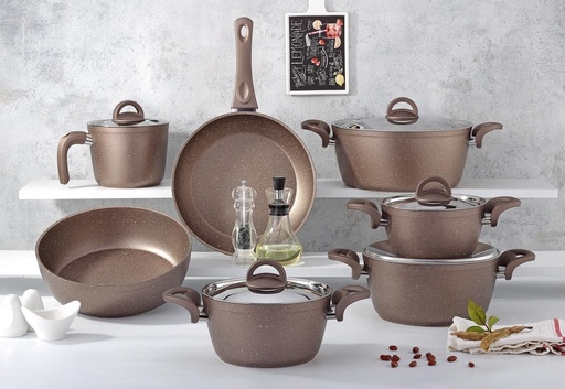 [84003002] طقم حلل  جرانيت 12 قطعة دوربينا